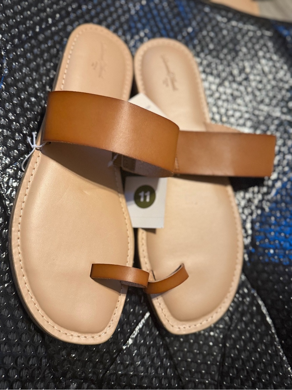 Target Women’s Brown Toe-Loop Slide Sandals